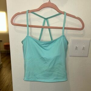 Aqua Strappy Tank Top
